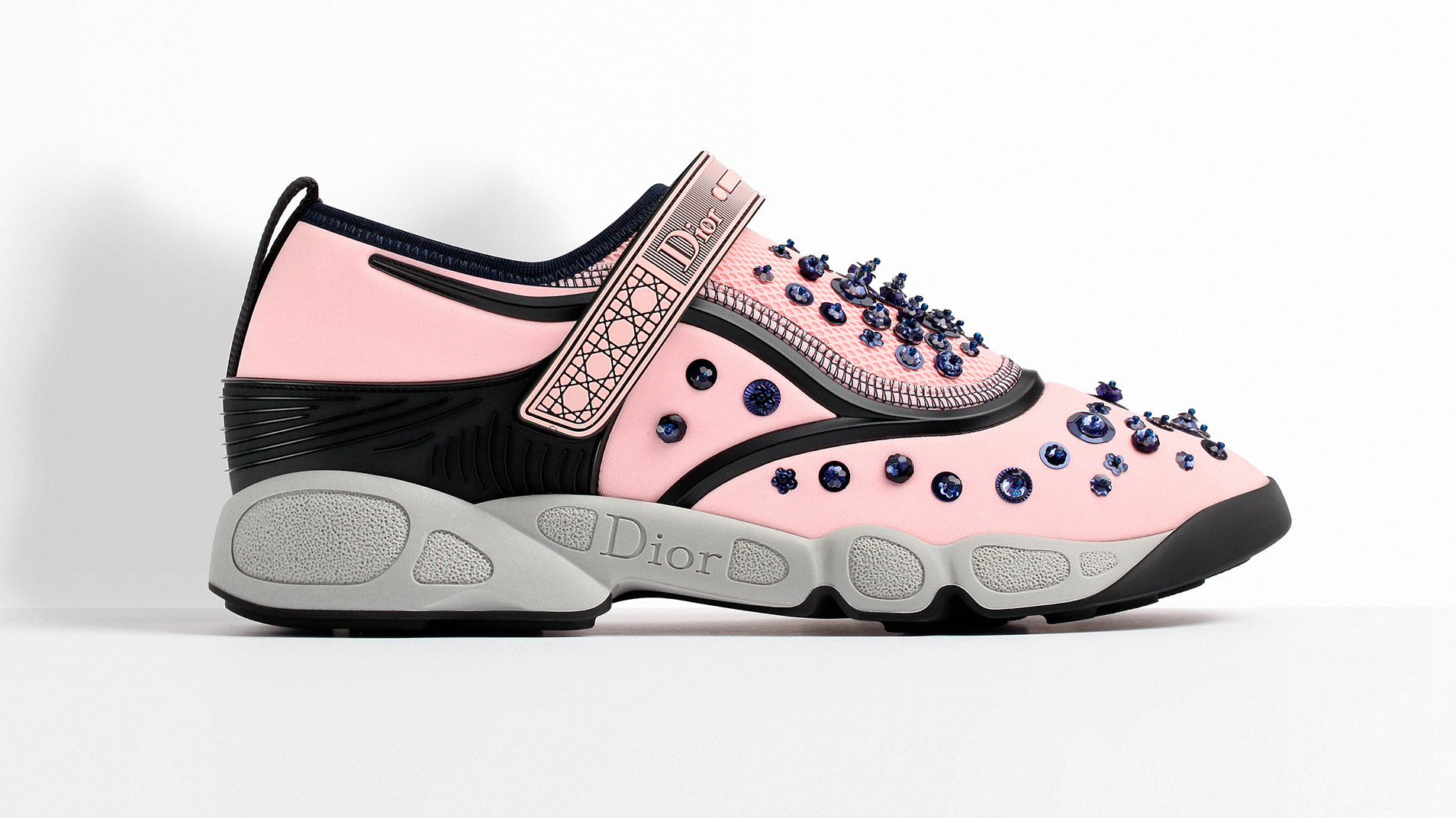 รองเท้า Dior Fusion Sneakers Technical Fabric (สีชมพู)