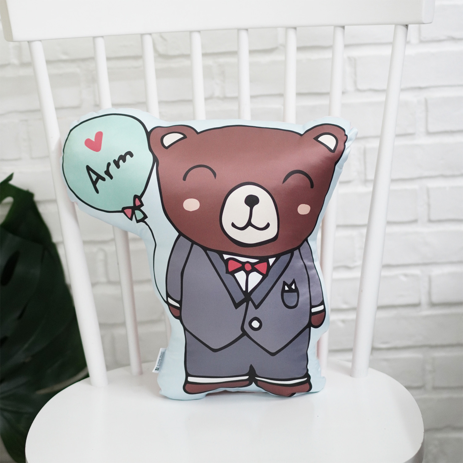 หมอนสั่งทำใส่ชื่อ ลายหมี - Teddy