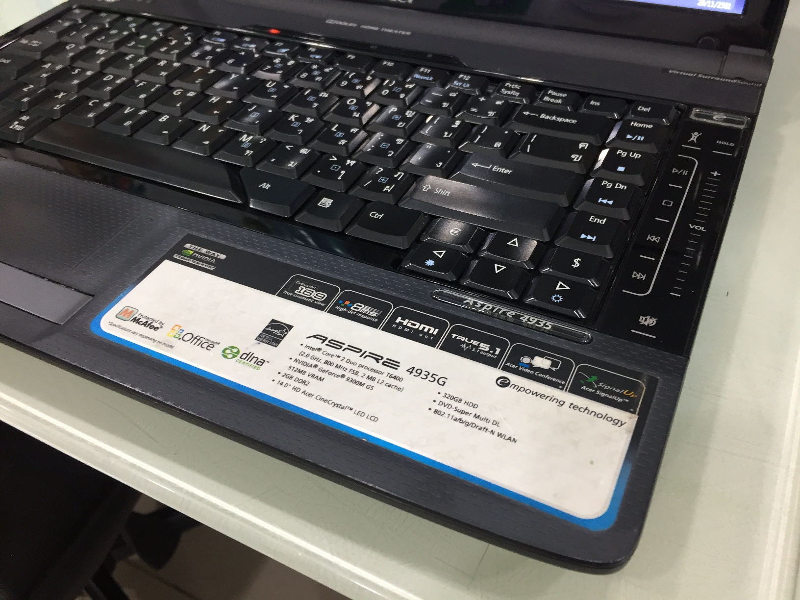 ACER Aspire 4935G แบตฯเสื่อม