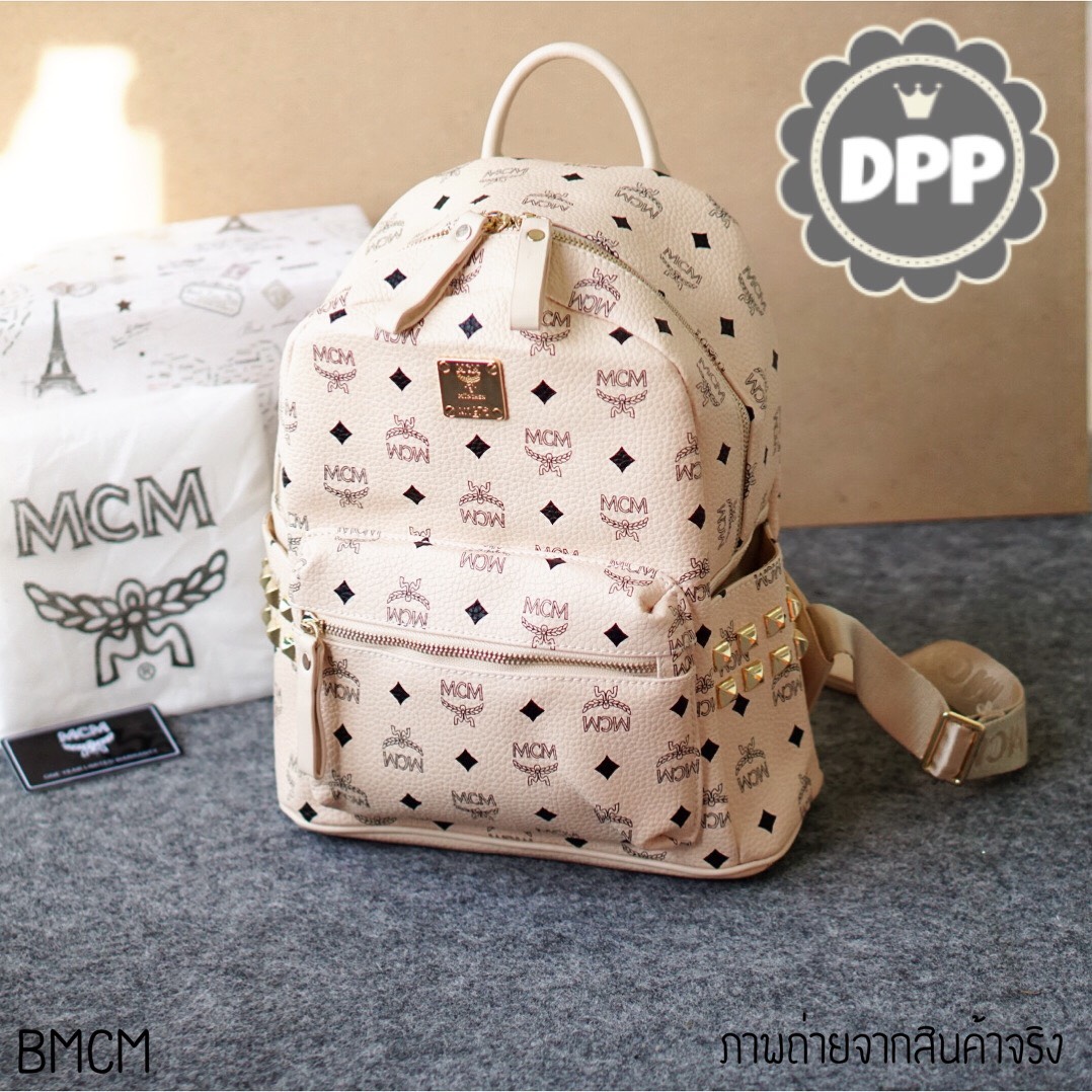 กระเป๋าเป้ MCM (สีครีม)