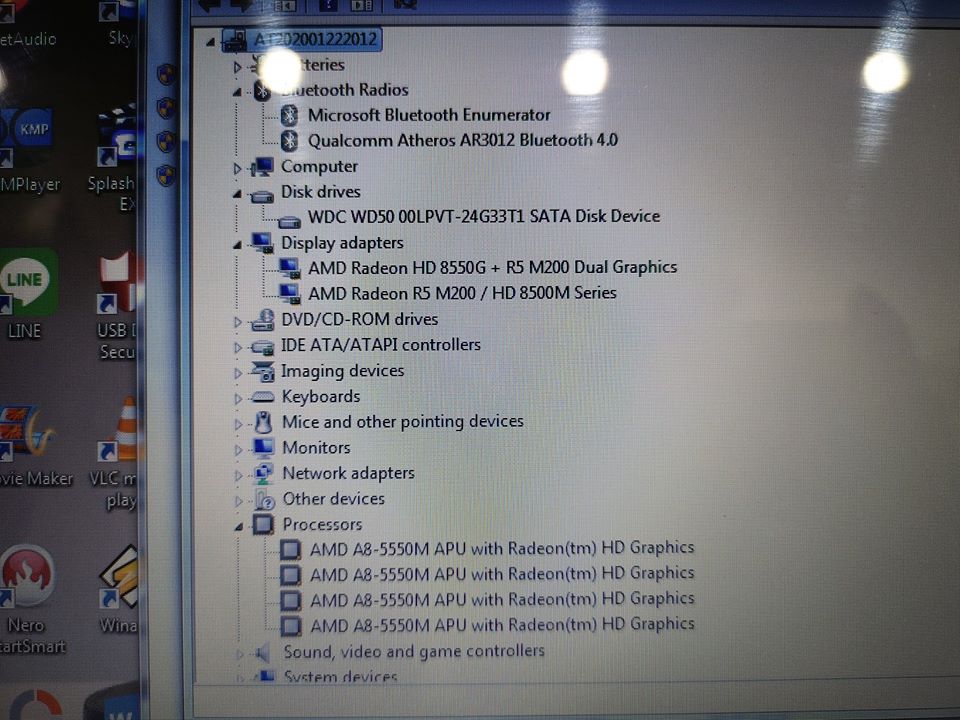 LENOVO G405s A8-5550M แบตเตอรี่เสื่อม