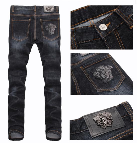 001006 ยีนส์ Ajaz James Style Versace Italy New Summer 2019 Jeans Denim Slim feet Size 28-38