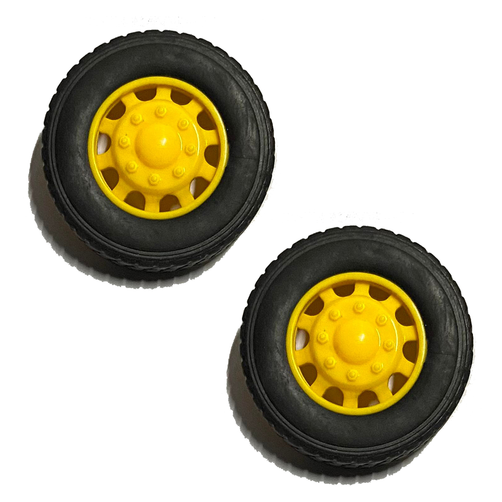 ล้อรถบรรทุกจำลอง รุ่นกระทะเหลือง P18 truck wheel 1/24 ล้อรถหม่ำโมเดล ล้อรถของเล่น ล้อรถจำลอง