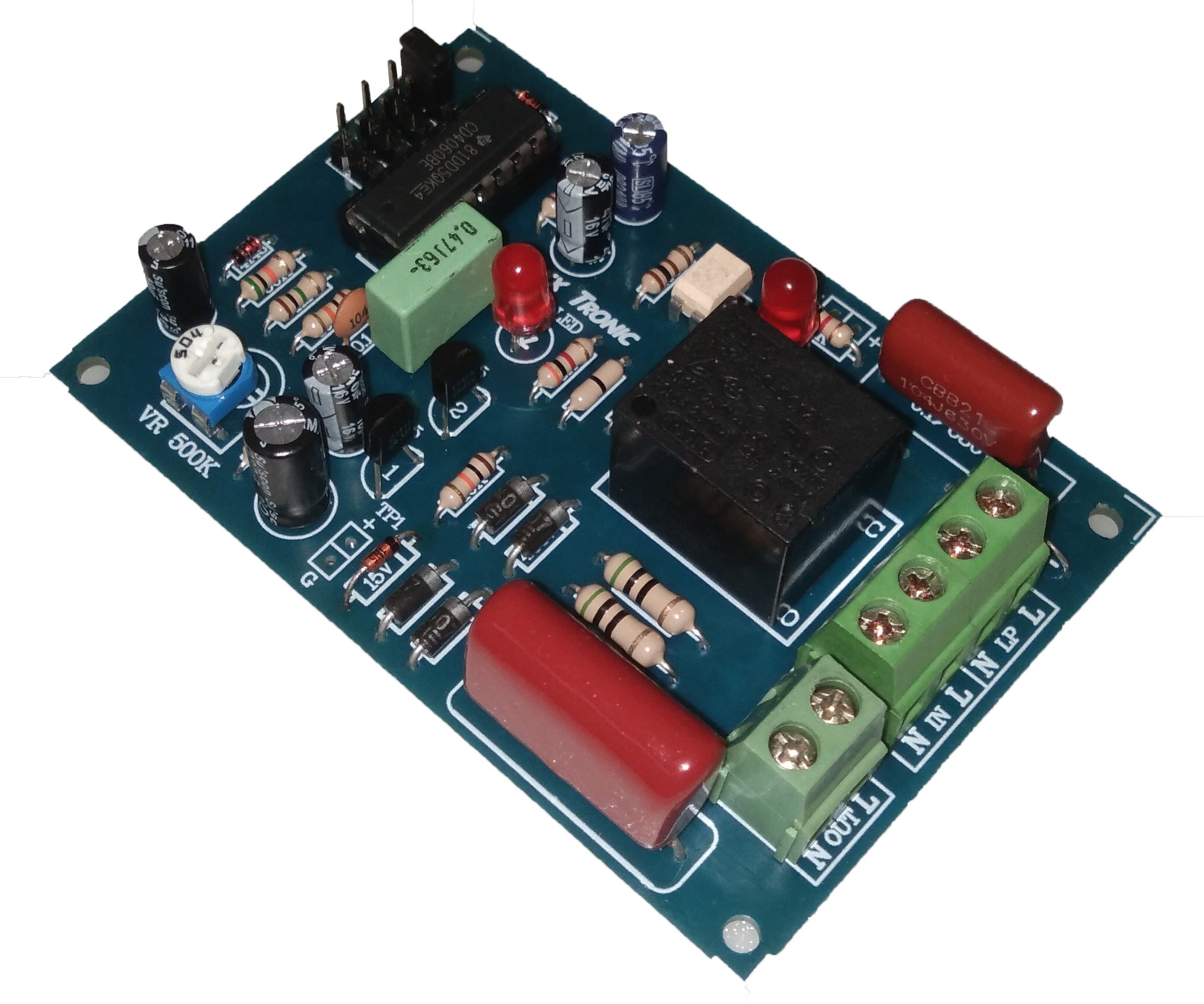 MaxxTronic MXA142 วงจรสวิตซ์ไฟหน่วงเวลาพัดลมในห้องน้ำ 1- 60 นาที