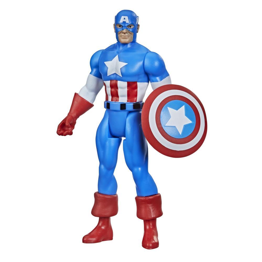 Hasbro Marvel Legends Series Captain America 3.75-Inch Retro 375 Collection Action Figure ฮาสโบร มาร์เวล เลเจนด์ หุ่นโมเดลฟิกเกอร์ กัปตันอเมริกา ขนาด 3.75 นิ้ว ลิขสิทธิ์แท้
