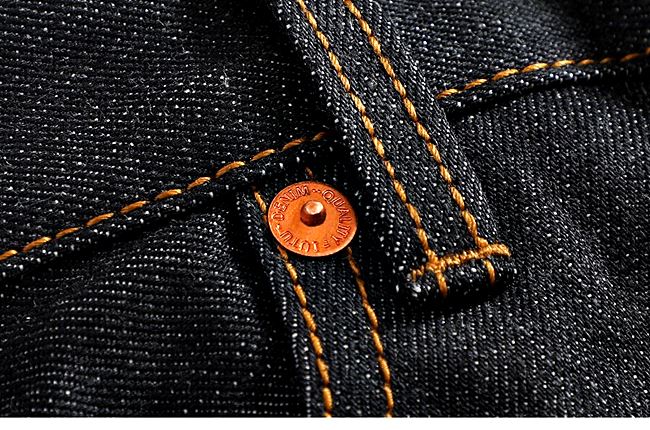 001048 กางเกงยีนส์ XOFO Selvage Denim สไตล์วินเทจ ปักกระเป๋าหลัง Harajuku Straight loose ผ้าริมแดง Size 28-36