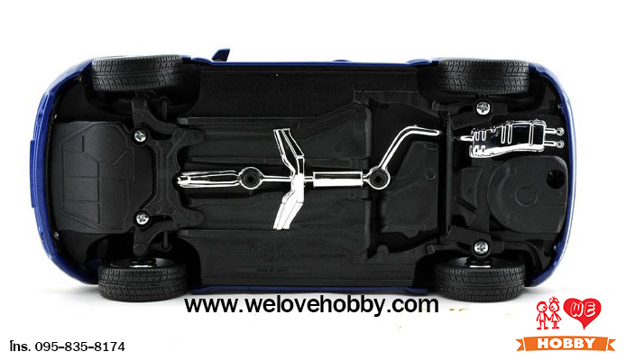 โมเดลรถ Maisto Volkswagen New Beetle สีน้ำเงิน Scale 1:18 (Caltex The New Beetle Collection คันใหญ่)