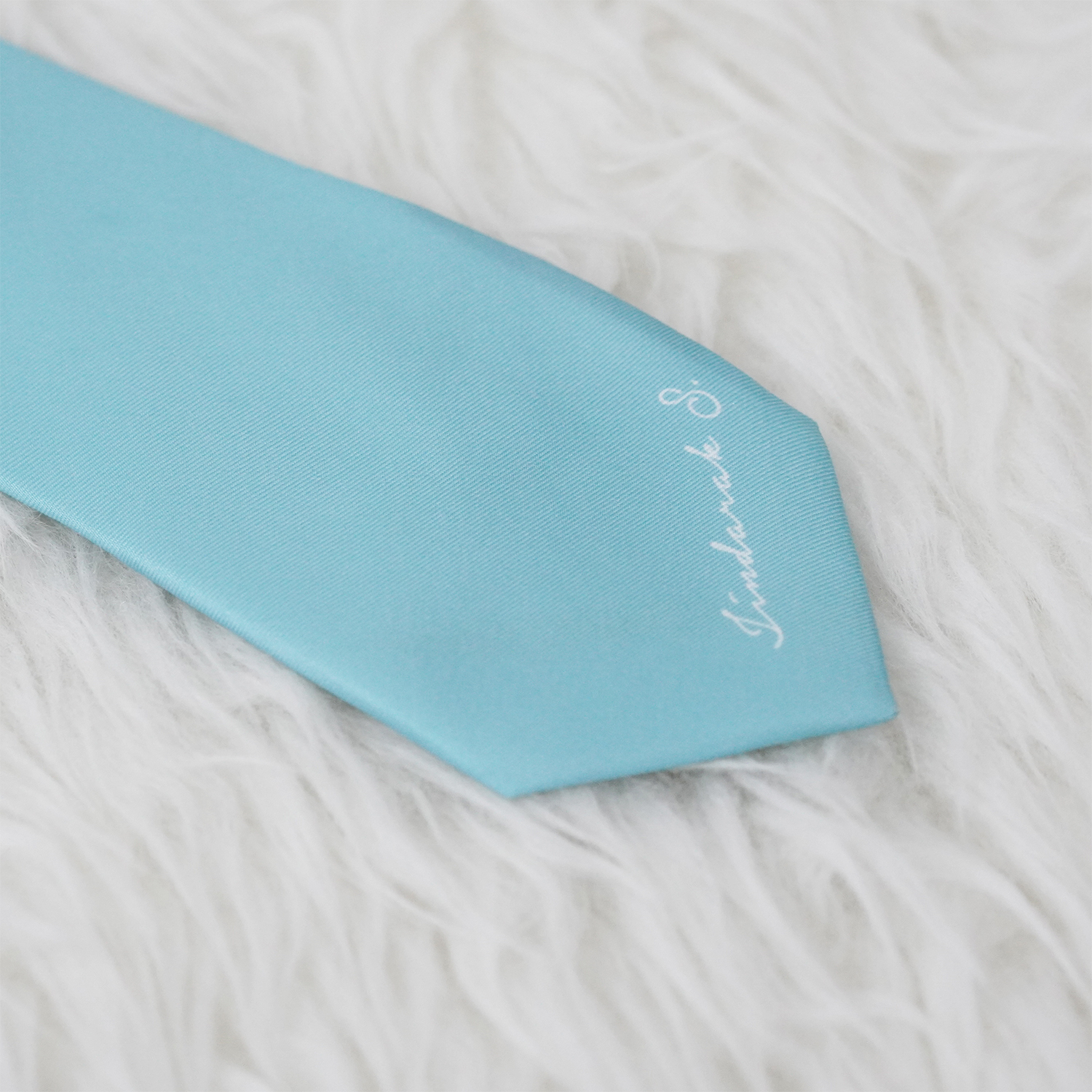 เนคไท สั่งทำใส่ชื่อ ขนาด 3" - Minimal - Turquoise