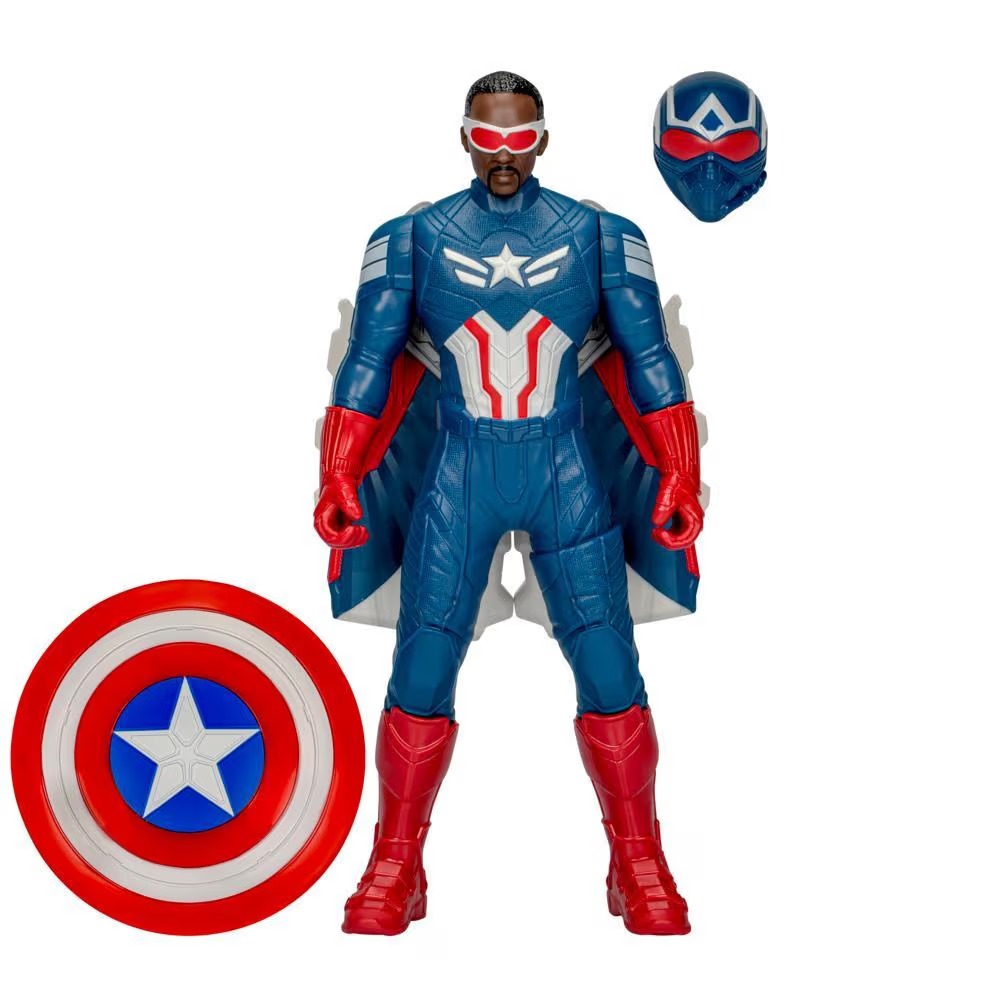Hasbro Marvel Avengers Captain America : Brave New World Flight Mode Figure ฮาสโบร มาร์เวล อเวนเจอร์ส หุ่นโมเดลฟิกเกอร์ กัปตันอเมริกา (แซม วิลสัน) ขนาด 9 นิ้ว ลิขสิทธิ์แท้