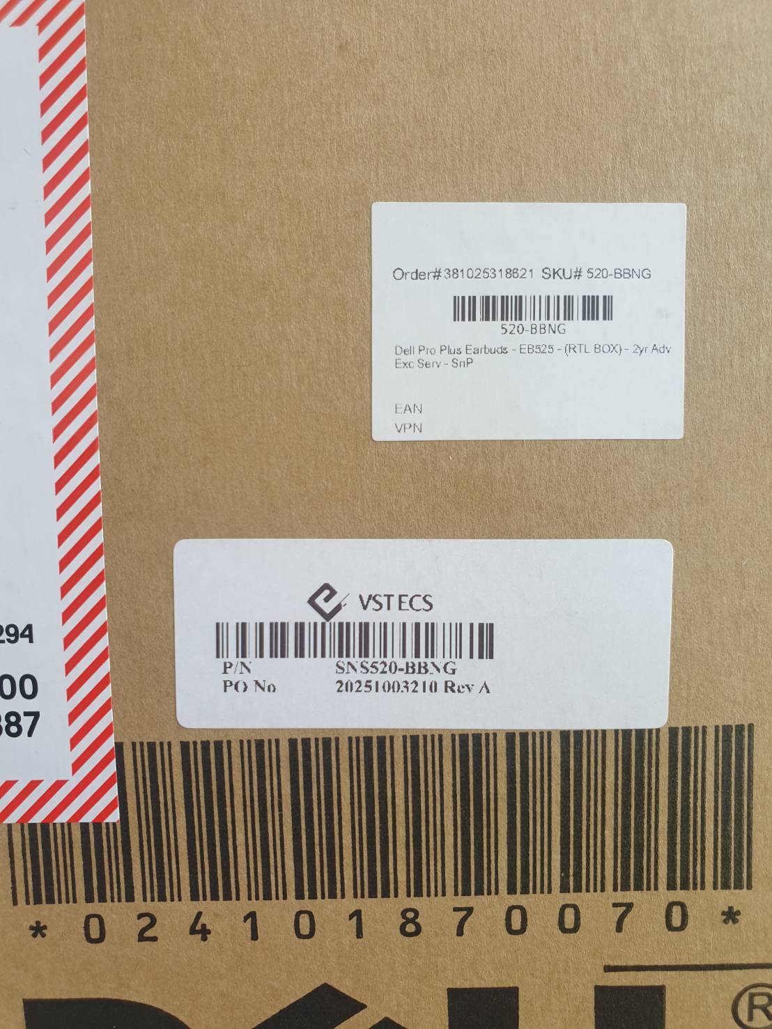 หูฟัง Dell Pro Plus Earbuds (EB525) ของใหม่มีประกัน