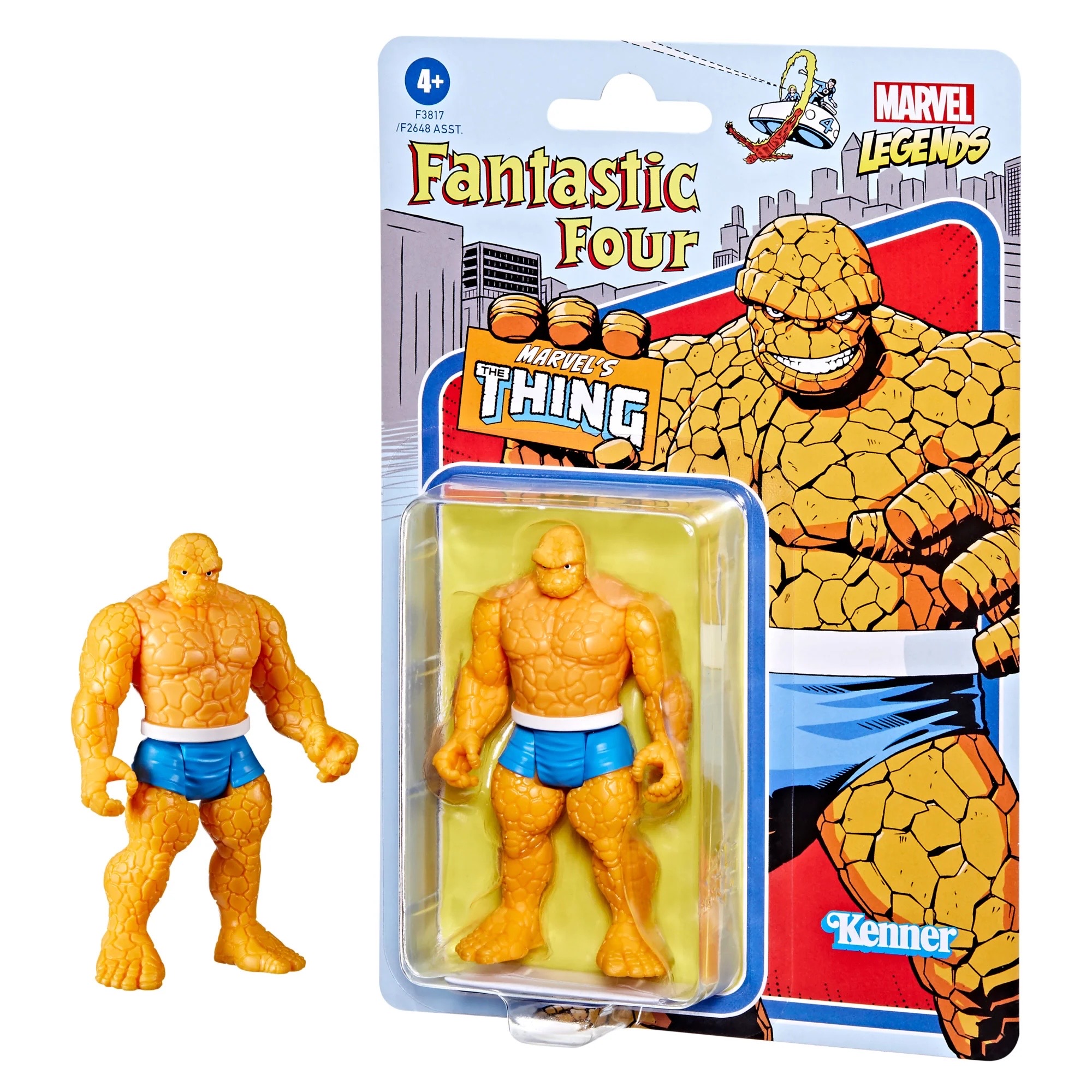 Hasbro Marvel Legends Series Thing 3.75-inch Retro 375 Collection Action Figure ฮาสโบร มาร์เวล เลเจนด์ หุ่นโมเดลฟิกเกอร์ เดอะ ธิง ขนาด 3.75 นิ้ว ลิขสิทธิ์แท้