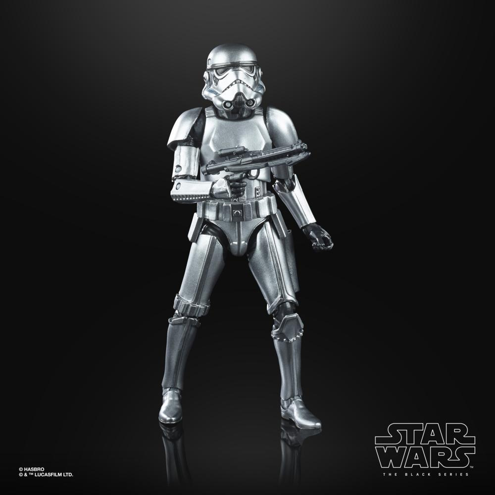 Hasbro Star Wars The Black Series Carbonized Collection Stormtrooper 6-inch-scale Figure ฮาสโบร สตาร์ วอร์ส เดอะ แบล็ค ซีรีส์ หุ่นโมเดลฟิกเกอร์ คาร์บอนไนซ์ สตอร์มทรูปเปอร์ ขนาด6 นิ้ว ลิขสิทธิ์แท้