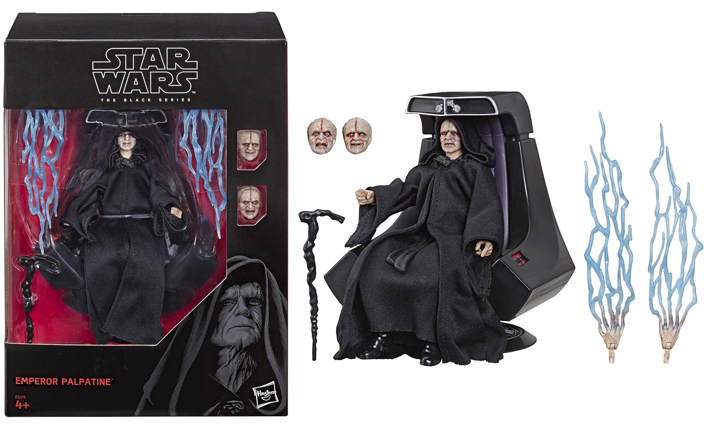 Hasbro Star Wars The Black Series Emperor Palpatine 6-inch Action Figure with Throne ฮาสโบร สตาร์ วอร์ส เดอะ แบล็ค ซีรีส์ หุ่นโมเดลฟิกเกอร์ ดาร์ธ ซิเดียส พัลพาทีน ขนาด6 นิ้ว ลิขสิทธิ์แท้