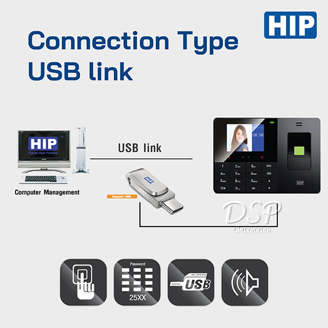 ขายถูก HIP รุ่น CMiF81 เครื่องสแกนใบหน้า เครื่องสแกนลายนิ้วมือ ลงเวลาทำงาน Report Excel ใช้งานง่ายไม่ต้องลง Program