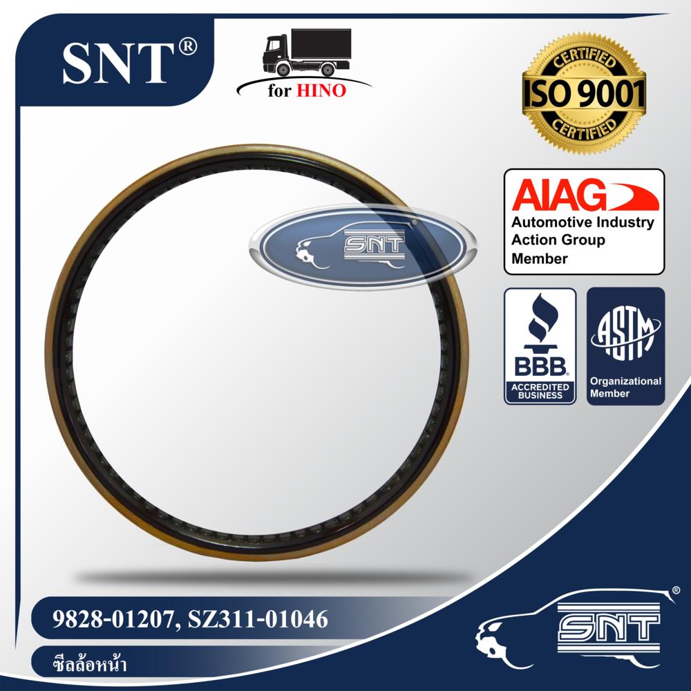 SNT ซีลล้อหน้า, Oil Seal - HINO ( ฮีโน่ ) รุ่น MEGA 500 VICTOR,KT,FM2P,FM1A,F18,สิงห์ไฮเทค,SUMO,ZM P/N 9828-01207, SZ311-01046