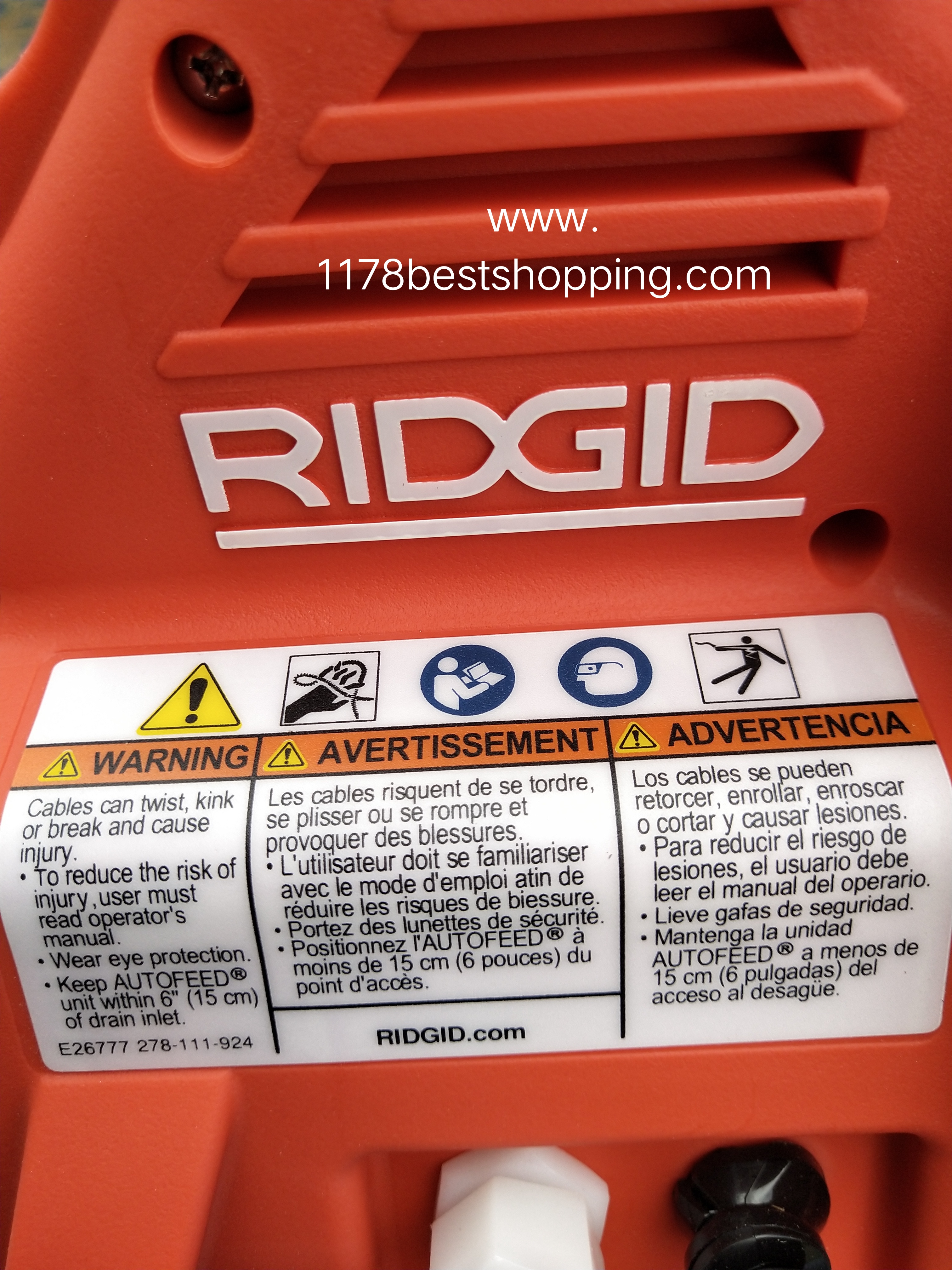 RIDGID AUTO Power Clear R7 เครื่องทะลวงท่อ งูเหล็กอัตโนมัติ