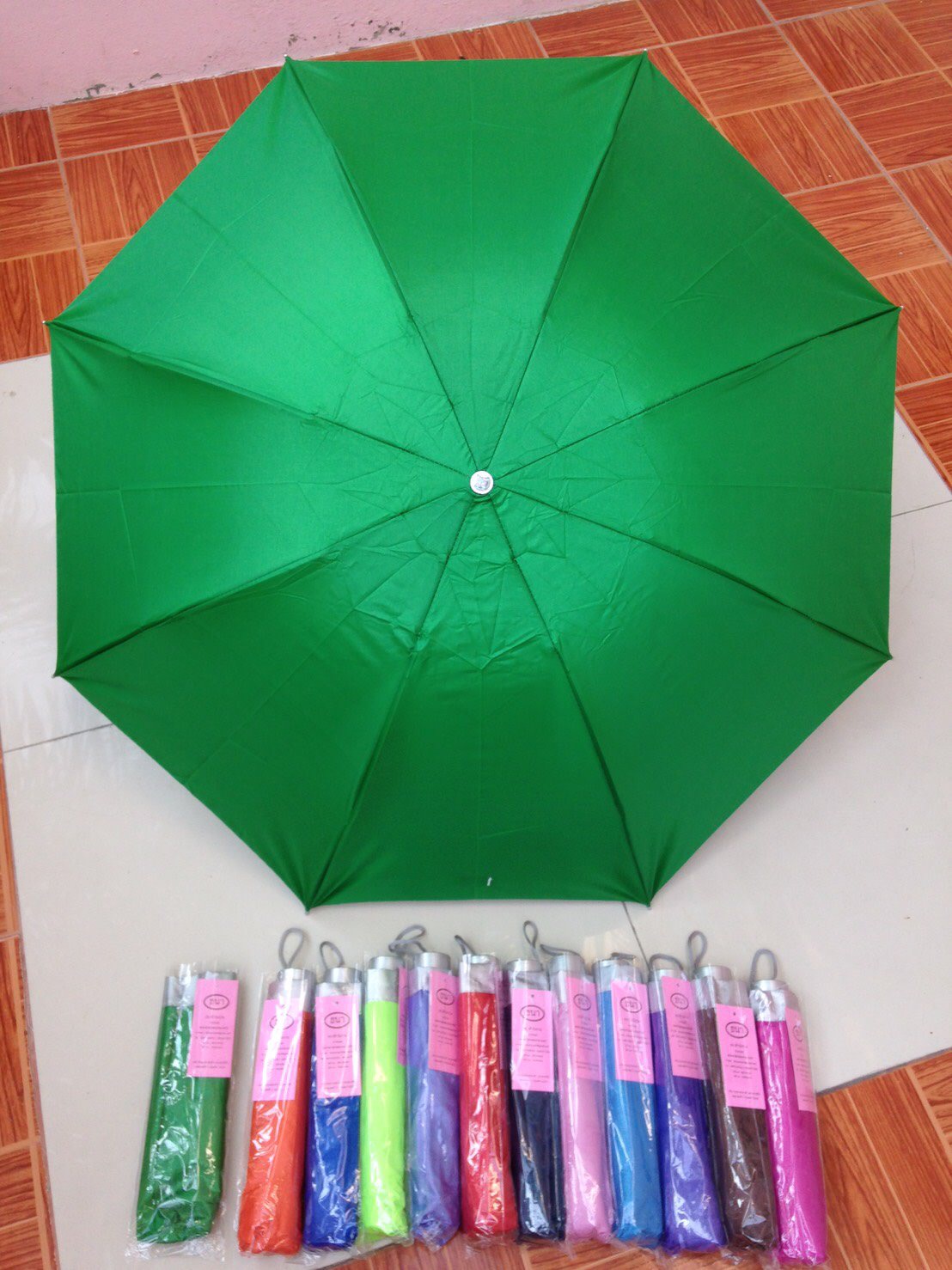 ร่มพับ3ตอนมียูวี8ก้าน