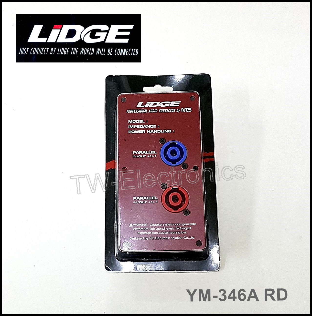 แท็ปลำโพง 2P LIDGE / YM-346A (RD)