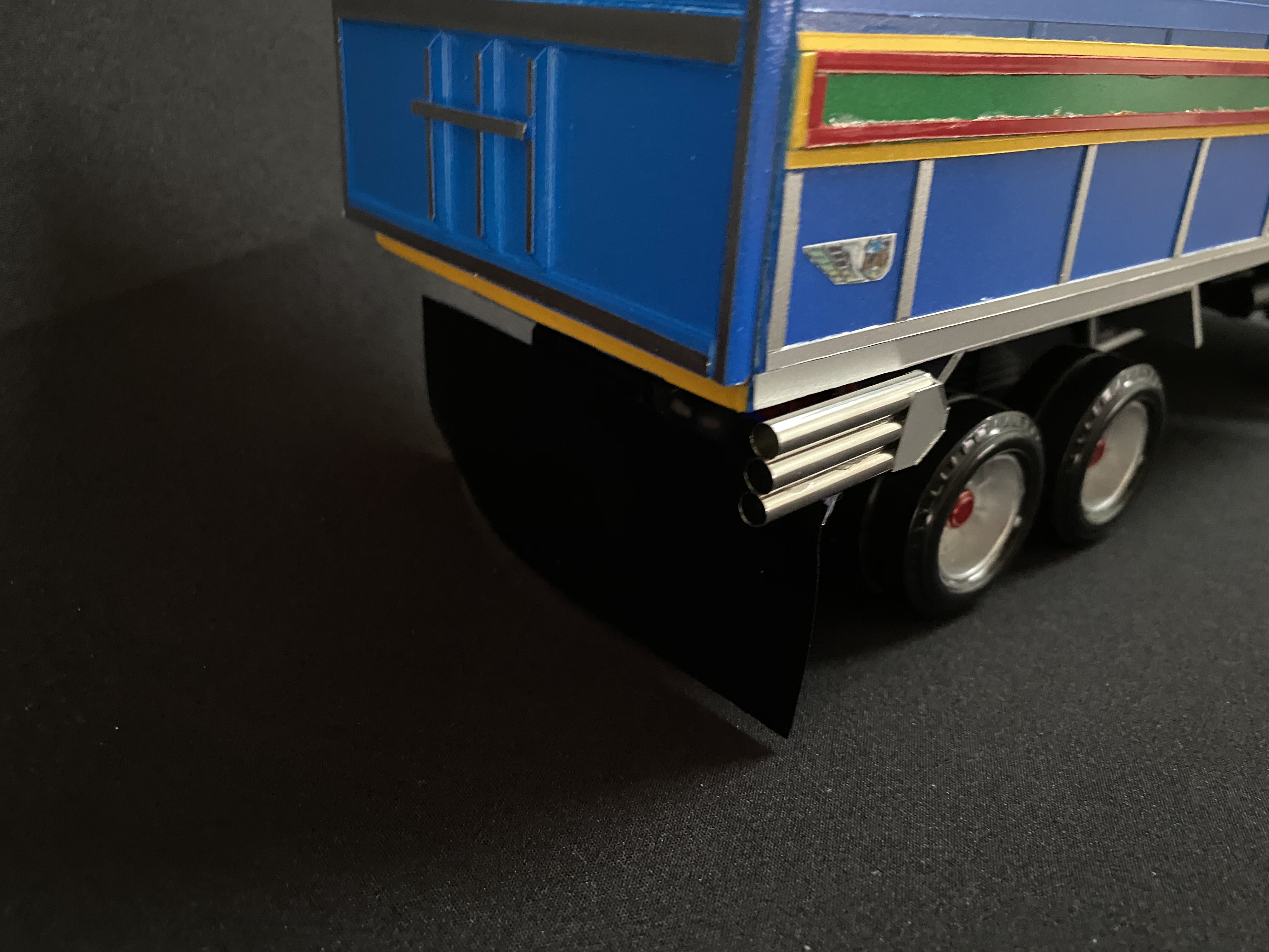 ท่อหม้อก๋วยเตี๋ยว โมเดลท่อรถบรรทุกจิ๋ว ท่อแต่งรถสิบล้อจำ engineering truck toy แต่งรถของเล่น 1/24 ท่อหม่ำโมเดล
