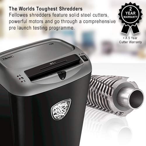 ขายถูก เครื่องทำลายเอกสาร Fellowes 70S ตัดครั้งละ 12-14 แผ่น/ครั้ง ( A4/70) ตัดตรง Strip-Cut