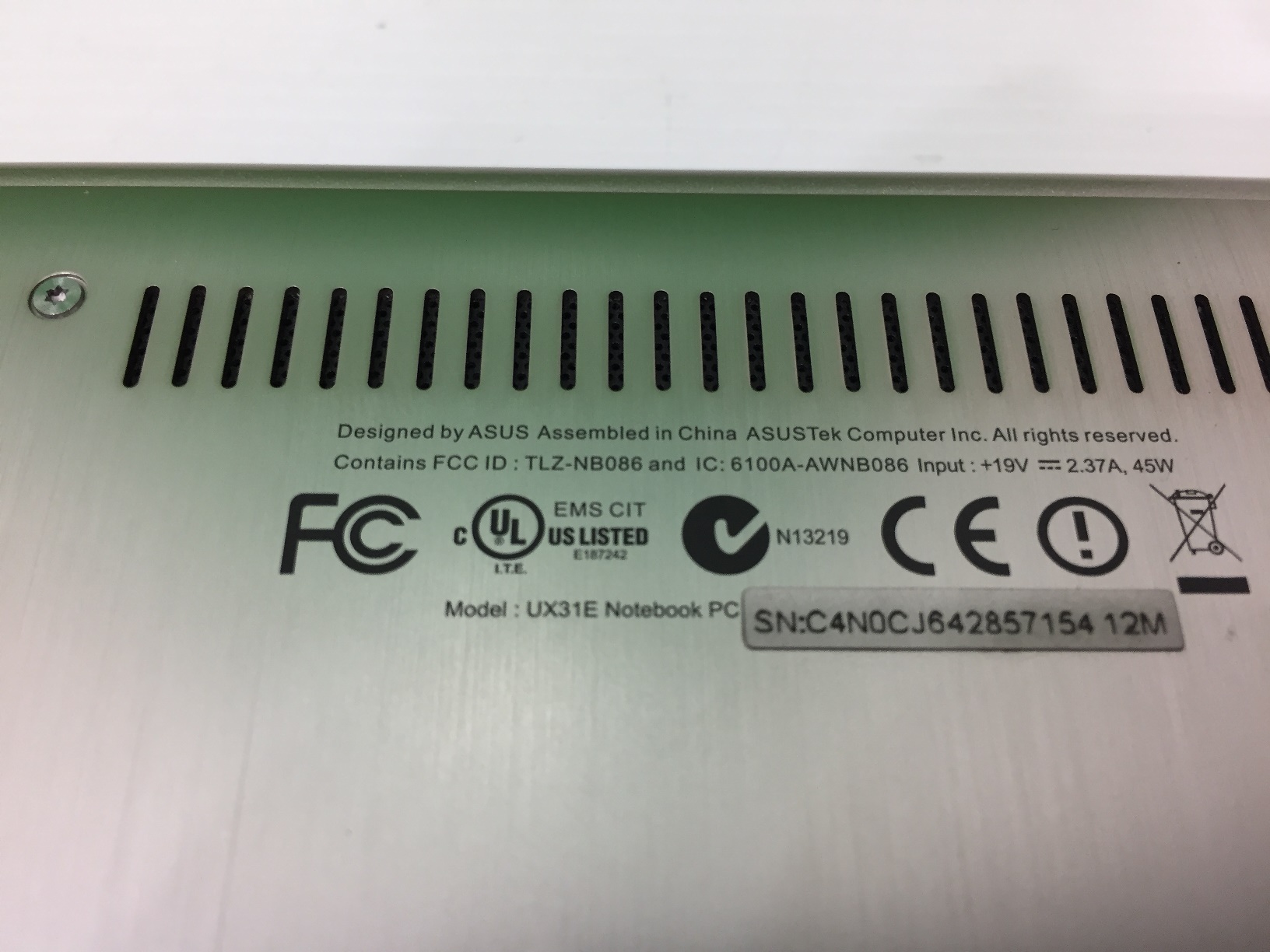 ASUS Zenbook Prime UX31E