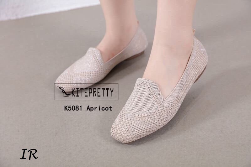 รองเท้าคัทชูไหมพรมนิ่ม (สีชมพู)