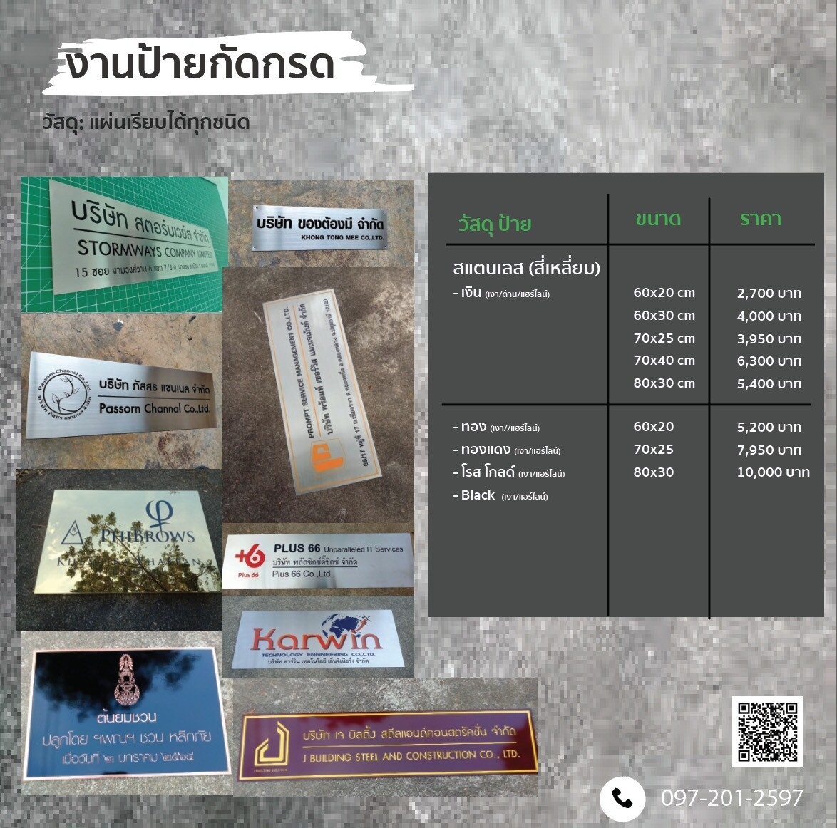 งานป้ายกัดกรด