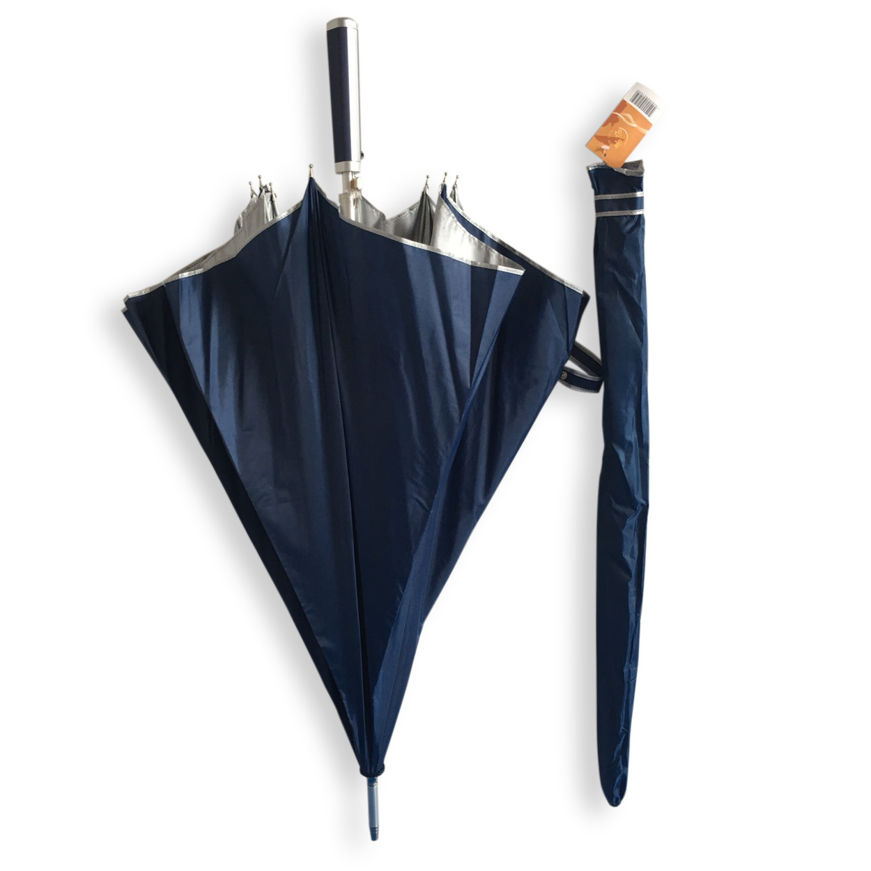 ร่มตอนเดียว27นิ้วมียูวีโครงอลูมิเนียมด้ามจับตรง