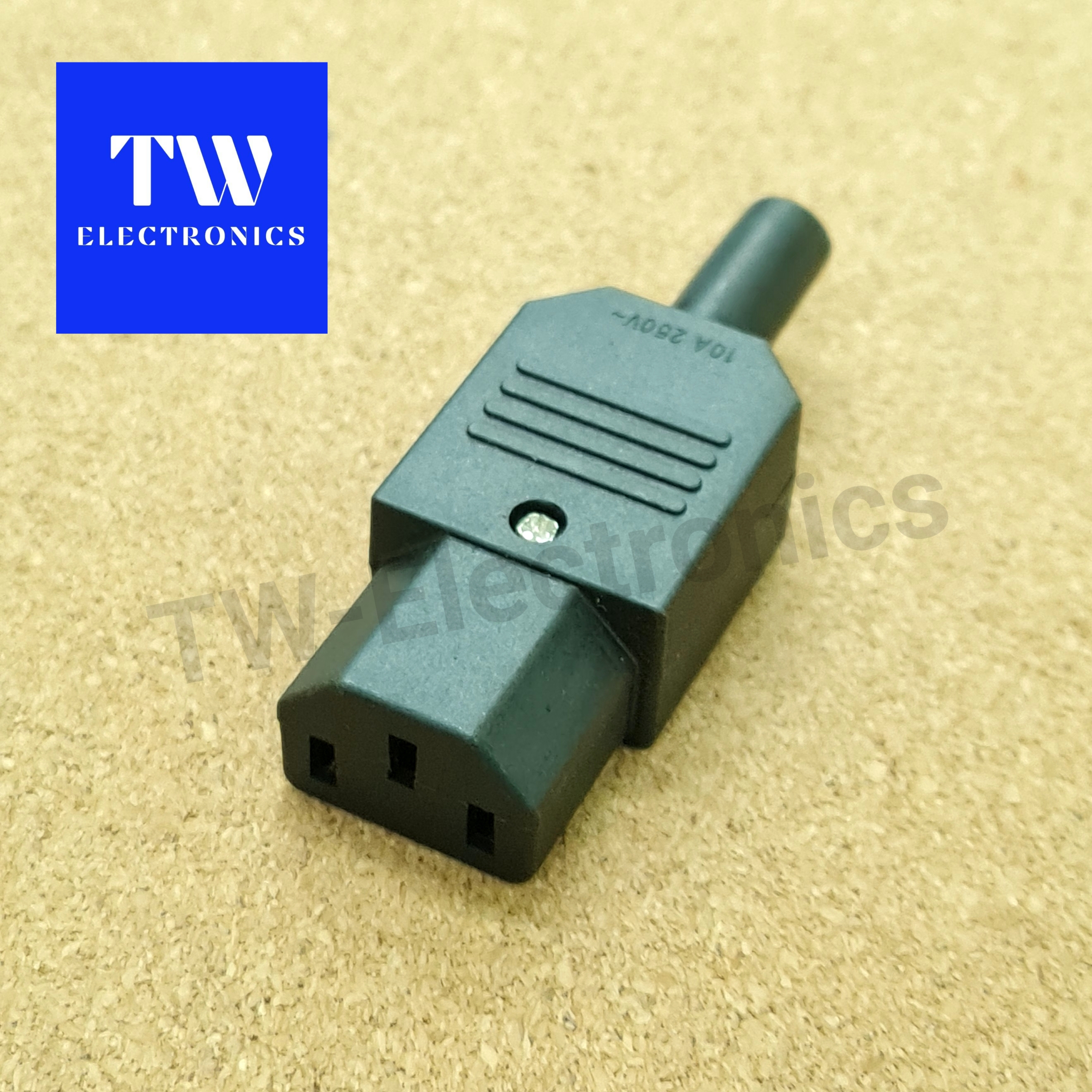 IEC320 C14 3pins ตัวเมีย สำหรับเข้าสาย