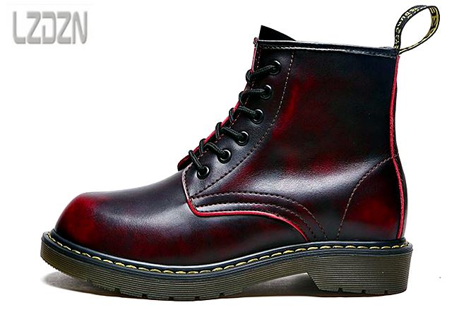 01060 รองเท้าบูท LZDZN Martin Boots Leather Shoes high สไตล์วินเทจ [ชาย/หญิง] Size 38-44