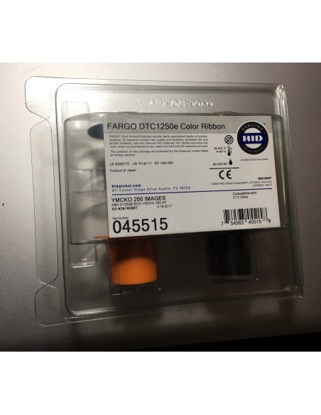 ขายถูก HID 045515 ECO YMCKO Full Color Refill Ribbon - 250 Images (PN:045515) หมึก สี สำหรับรุ่น C50 / DTC1250e