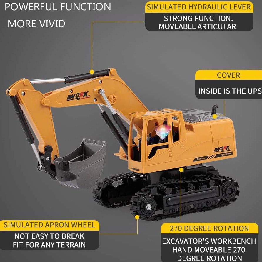 รถขุดบังคับ เล่นง่ายมากๆ รถแม็คโครบังคับ รถตักดิน รถแม็คโคร รถบังคับ