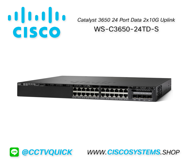 EOL WS-C3650-24TD-S (Cisco Catalyst 3650 24 Port Data 2x10G Uplink IP Base) ** C9300L-24T-4X-A