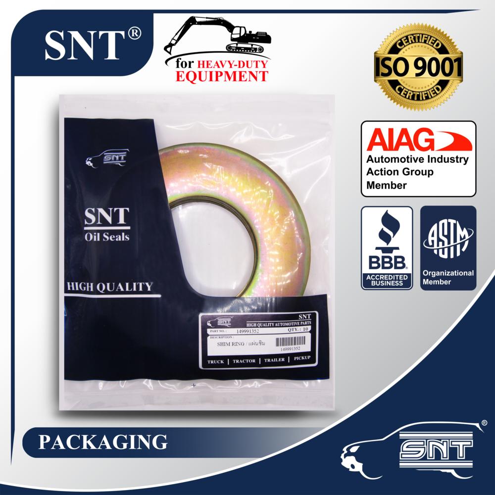 SNT แผ่นชิม 155 x 200 x 3 mm.,แผ่นรองสลักบุ้งกี๋,Shim Ring - P/N SHIM 155-200-3, SHIM 155 x 200 x 3