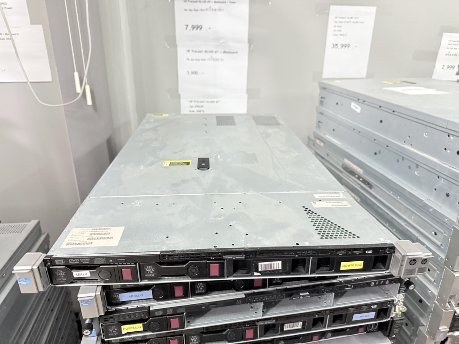 Server HP Proliant DL320E Gen8 CPU E3-1240v2 Ram 8 GB HDD 1TB x2 Power x1