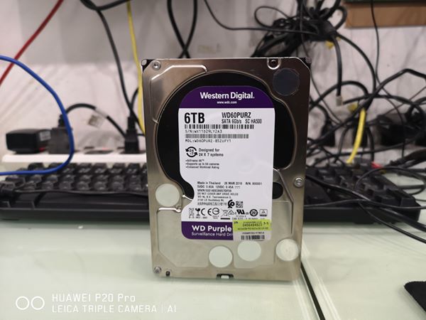 6 TB HDD CCTV WD Purple (5400RPM, 64MB, SATA-3, WD60PURZ) 05/2022