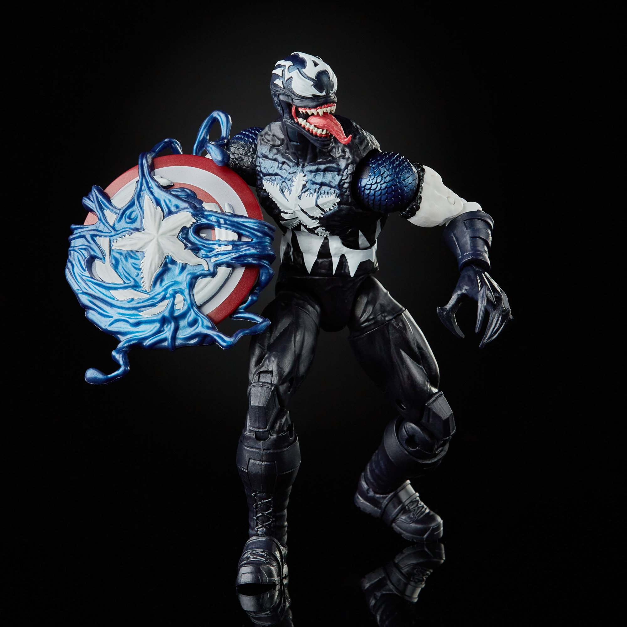 Hasbro Marvel Legends Venomized Captain America 6-inch Figure ฮาสโบร มาร์เวล เลเจนด์ ซีรี่ย์ส หุ่นโมเดลฟิกเกอร์ เวน่อมไมซ์ กัปตัน อเมริกา ขนาด 6 นิ้ว ลิขสิทธิ์แท้
