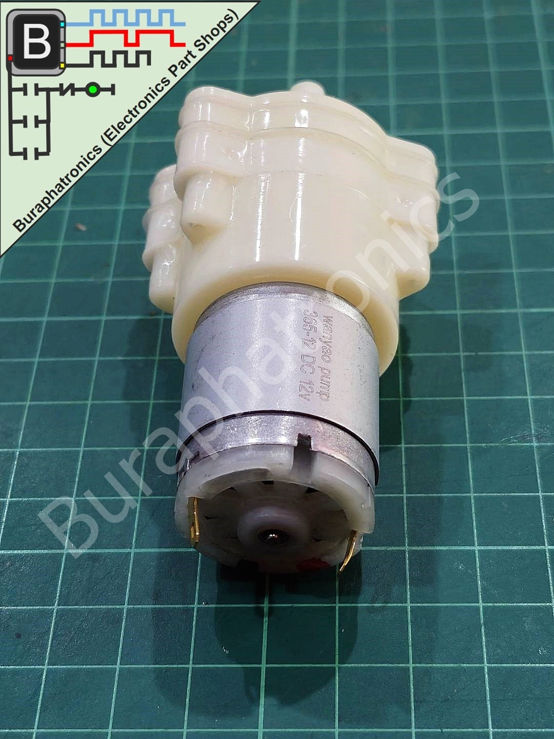 DC Water pump motor 12 VDC FlowRate 2-3 L/Min ( ปั้มน้ำ 12V อัตราการไหล 2-3 ลิตร/นาที น้ำเปล่า )