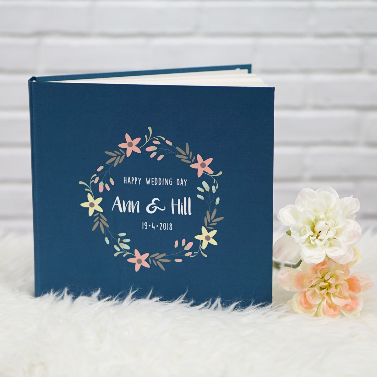 อัลบั้มสั่งทำใส่ชื่อ ลาย Floral Frame
