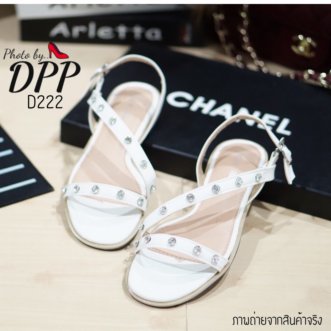 รองเท้าแตะ Diamond Sandal (สีขาว)