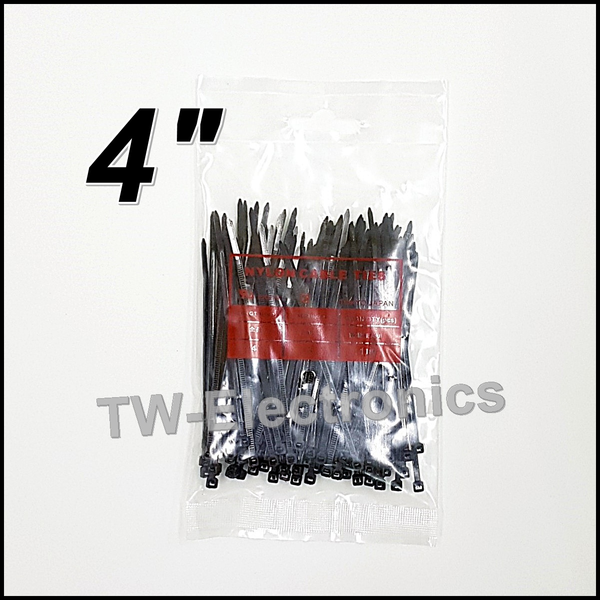 เคเบิ้ลไทร์ 4 นิ้ว (สีดำ) / CBT401B