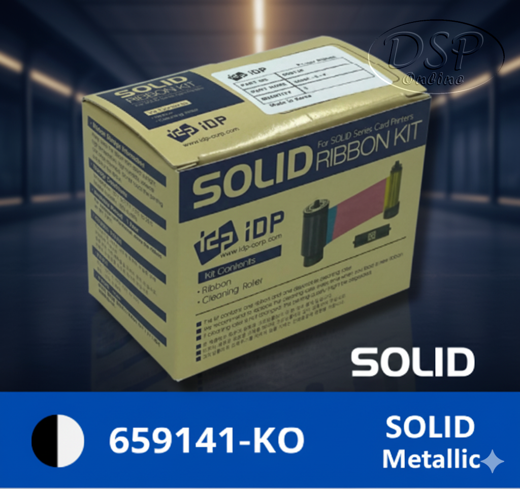 ขายถูก SOLID 659141 K/O Ribbon: ริบบอนขาวดำคมชัด พร้อมชั้นเคลือบป้องกัน
