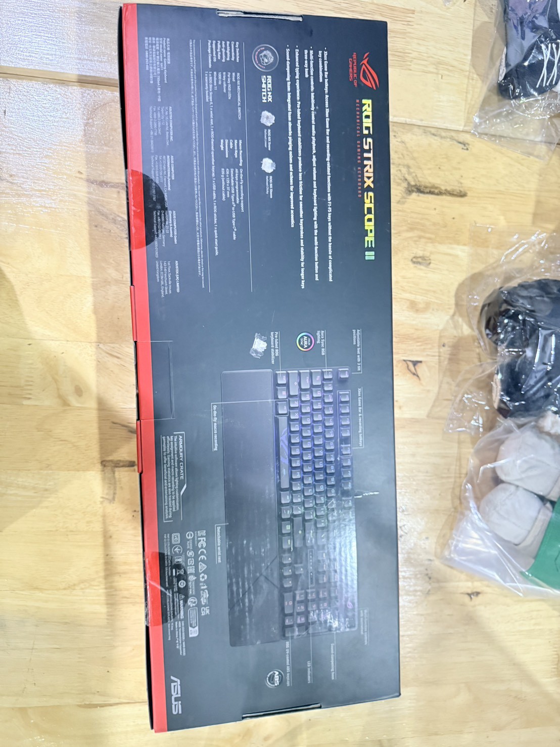 คีย์บอร์ด Asus Rog Strix Scope II XA11 NX Keyboard