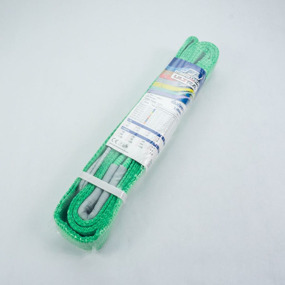 สลิงแบน / สายพานยกของ / สลิงผ้า MARATHON WLL 2.0 TON x ยาว 4.0 เมตร (กว้าง60mm)