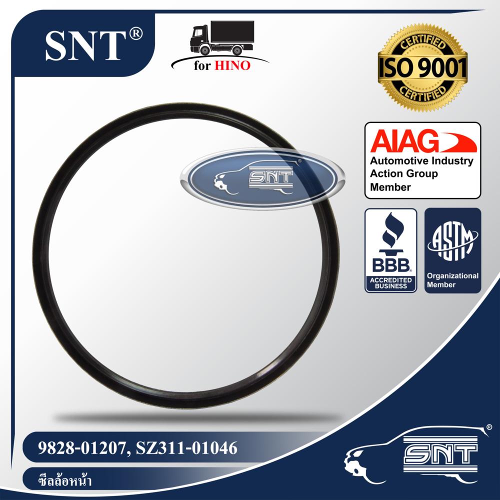 SNT ซีลล้อหน้า, Oil Seal - HINO ( ฮีโน่ ) รุ่น MEGA 500 VICTOR,KT,FM2P,FM1A,F18,สิงห์ไฮเทค,SUMO,ZM P/N 9828-01207, SZ311-01046