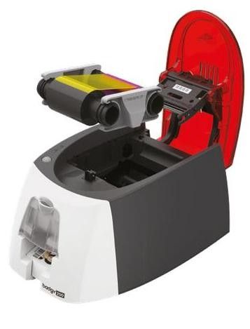 ขายถูก หมึกสี Color Ribbon YMCKO (100print/roll) สำหรับเครื่องพิมพ์บัตร Evolis Badgy200