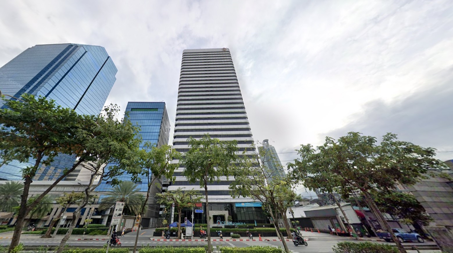 ขายพื้นที่สำนักงาน อาคารโอเชี่ยน ทาวเวอร์ 1 วิวสวนเบญจกิติ ใกล้รถไฟฟ้า BTS อโศก