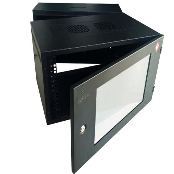 ขายถูก 19" GERMANY G2-60506N Wall Rack 6U สีดำ ลึก 50 cm. (60x50x32cm) ตู้รุ่นใหม่ สีดำ
