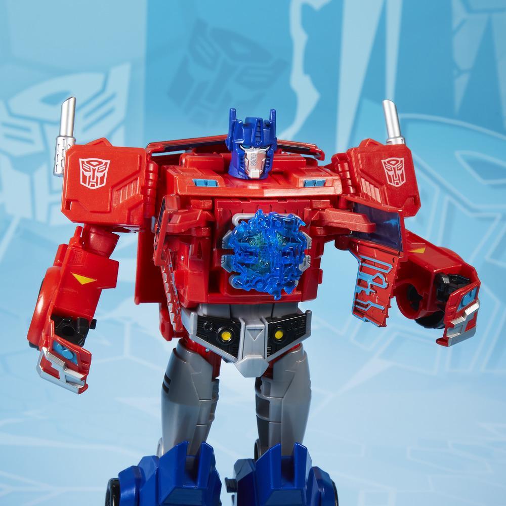 Hasbro Transformers Cyberverse Ultimate Class Optimus Prime Action Figure ฮาสโบร ทรานสฟอเมอร์ส ไซเบอร์เวิร์ส อัลติเมต คลาส หุ่นยนต์ออพติมัส ไพรม์ ขนาด 11.5 นิ้ว ลิขสิทธิ์แท้