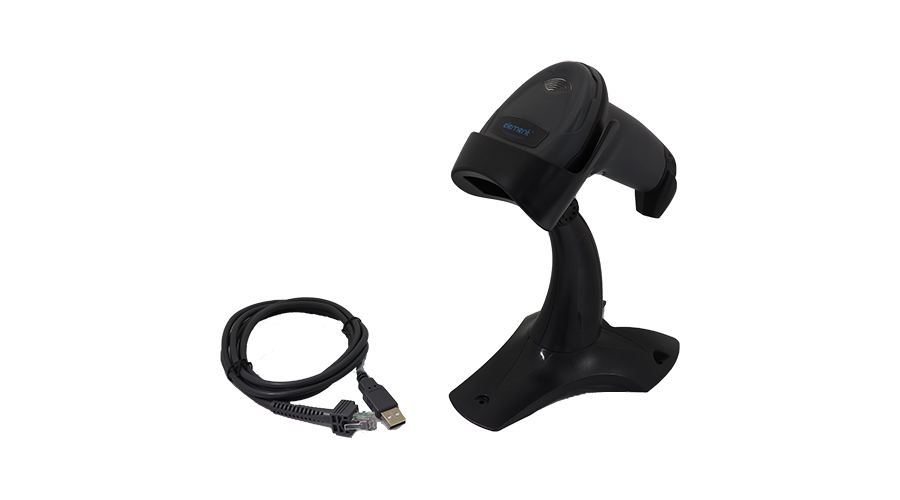 ขายถูก ELEMENT P100 เครื่องอ่านบาร์โค้ด 2D USB + STAND พร้อมขาตั้ง ประกันศูนย์